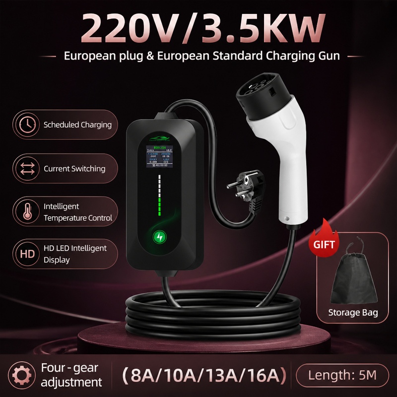 Ev Charging Cable - ROMADA 3,5 kW Elektrikli Araç Şarj