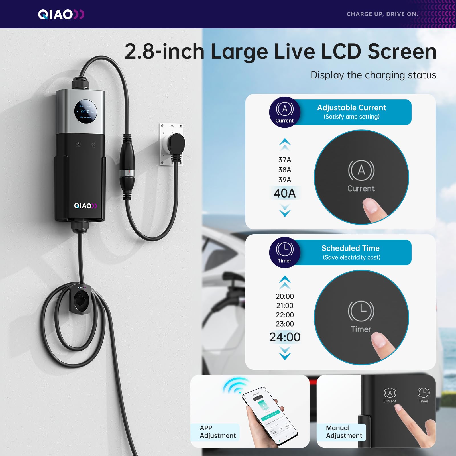 QIAO Seviye 2 Elektrikli Araç  - Home Ev Charger incelemesi ve fiyatı