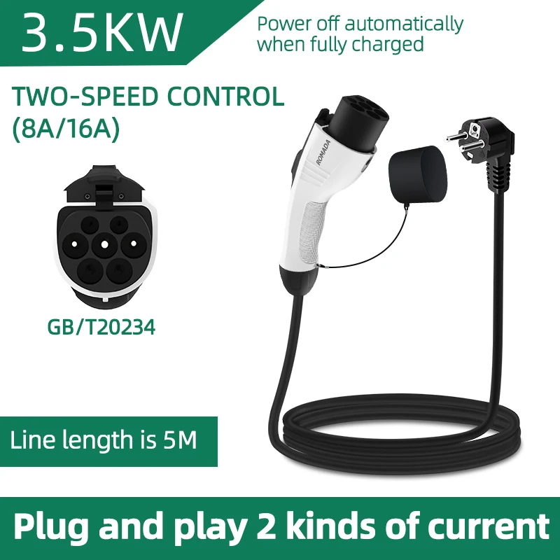 Elektrikli Araç için 3.5KW 16A - Ev Charger Adapter incelemesi ve fiyatı